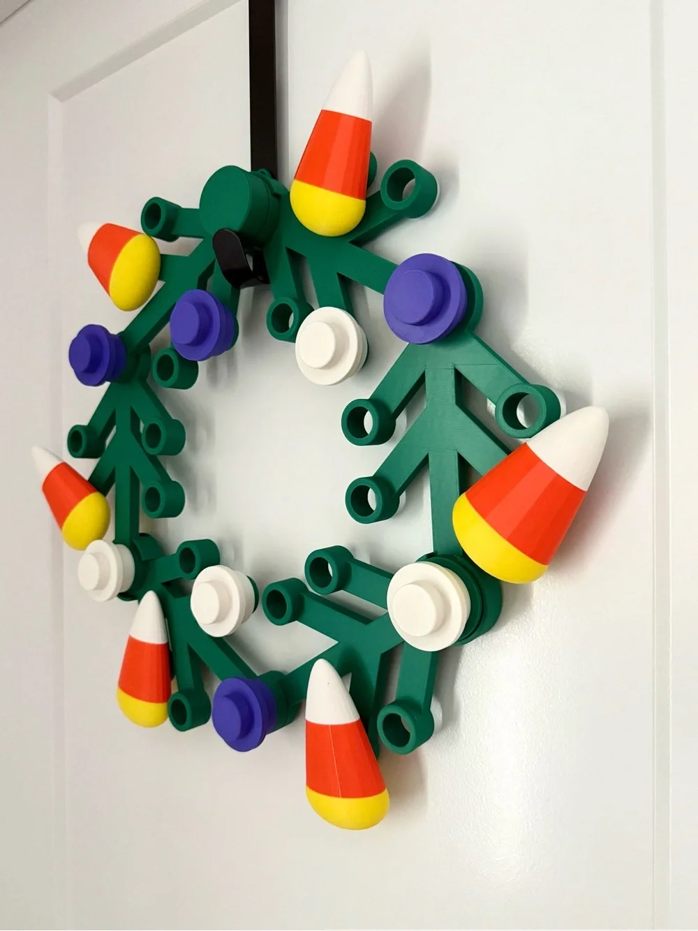 Lego inspired Halloween wreath brick wreath